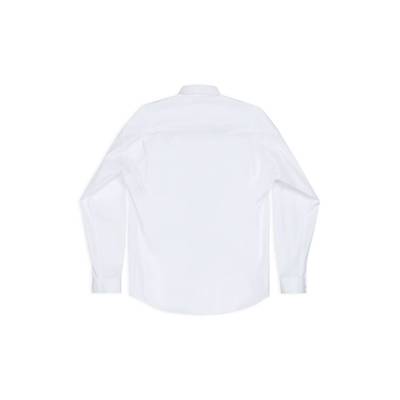 BALENCIAGA Men's Cocoon Shirt in White outlook