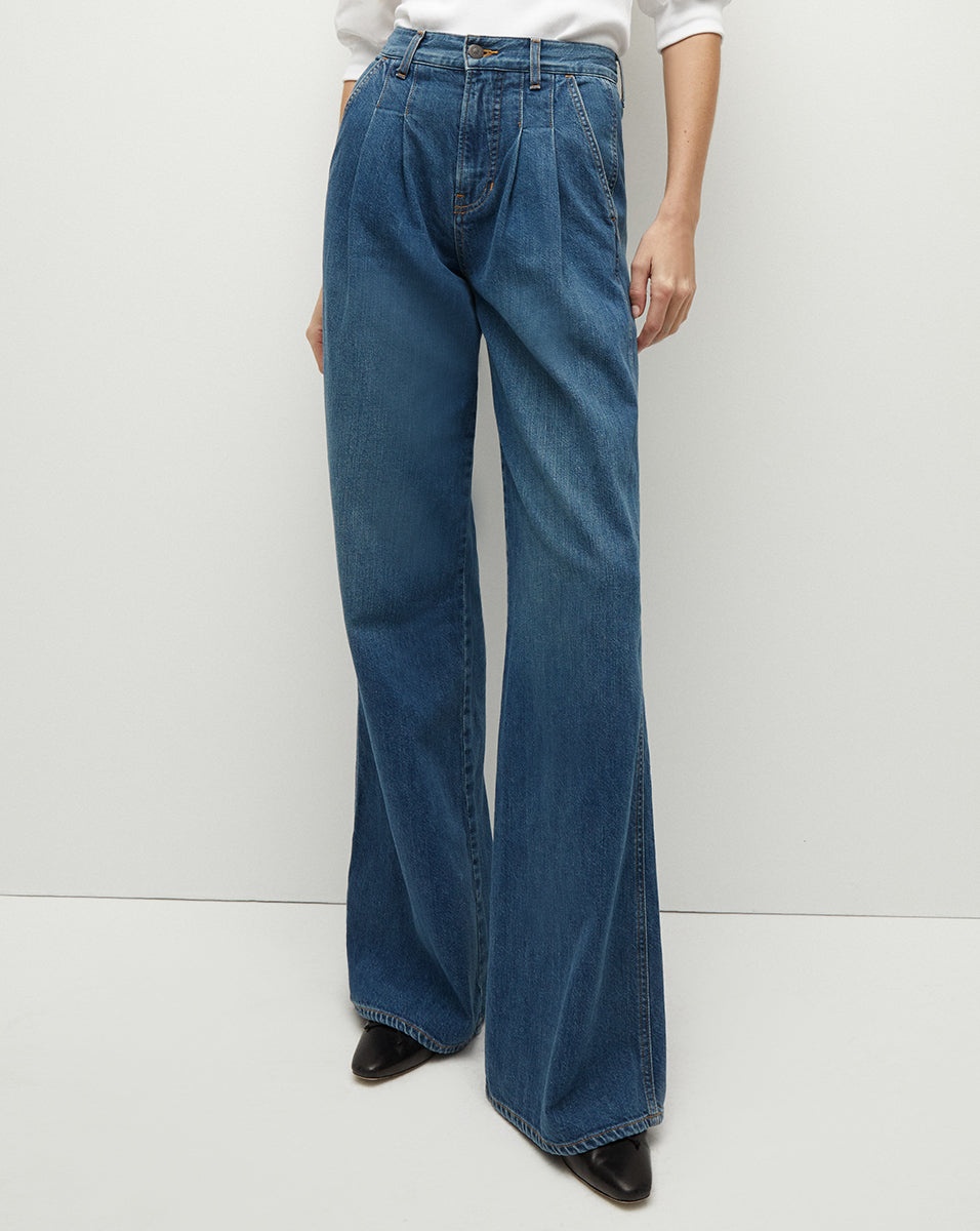MIA PLEATED WIDE-LEG JEAN - 4