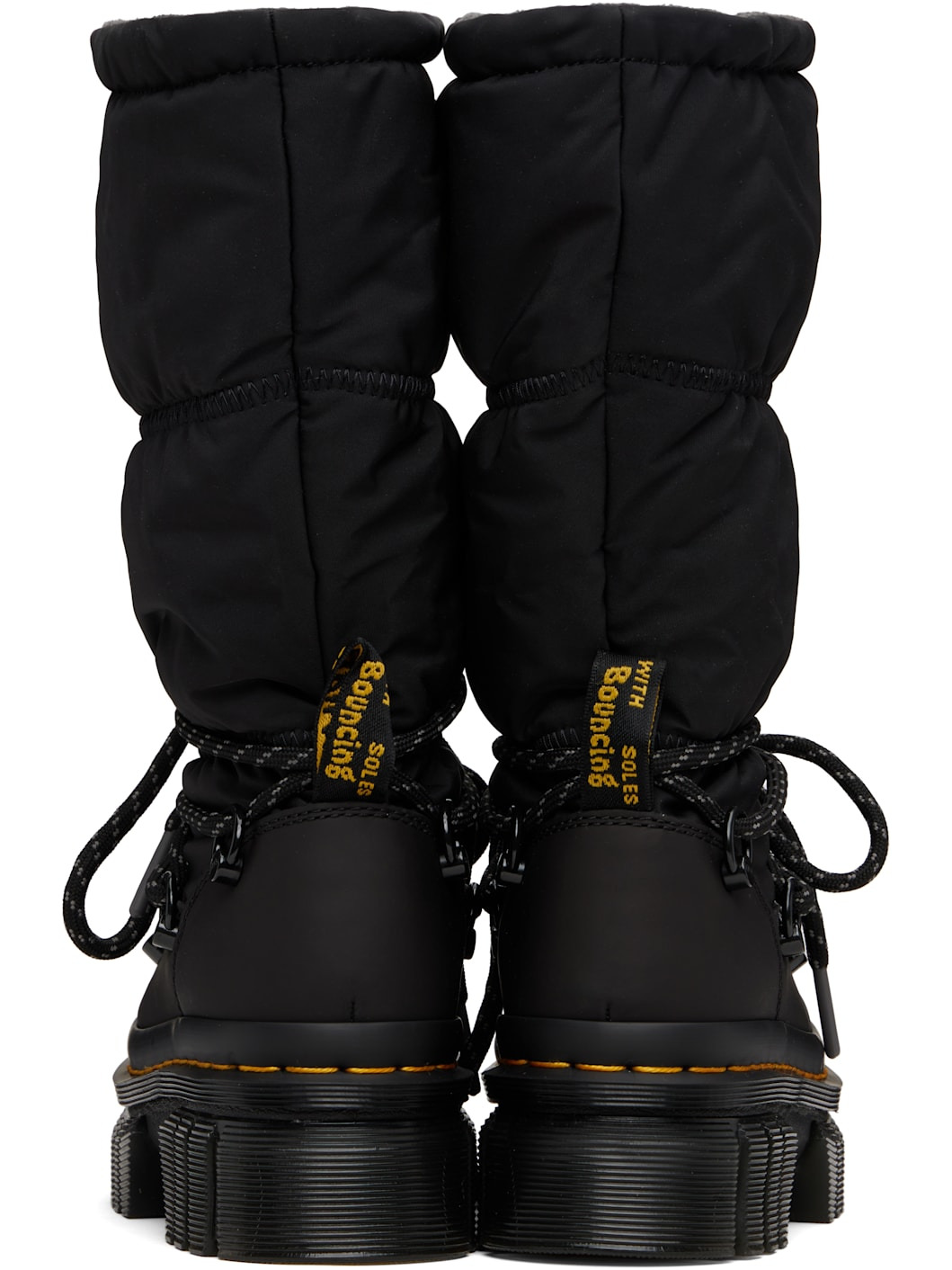 Black Audrick Padded Hi Platform Boots - 2