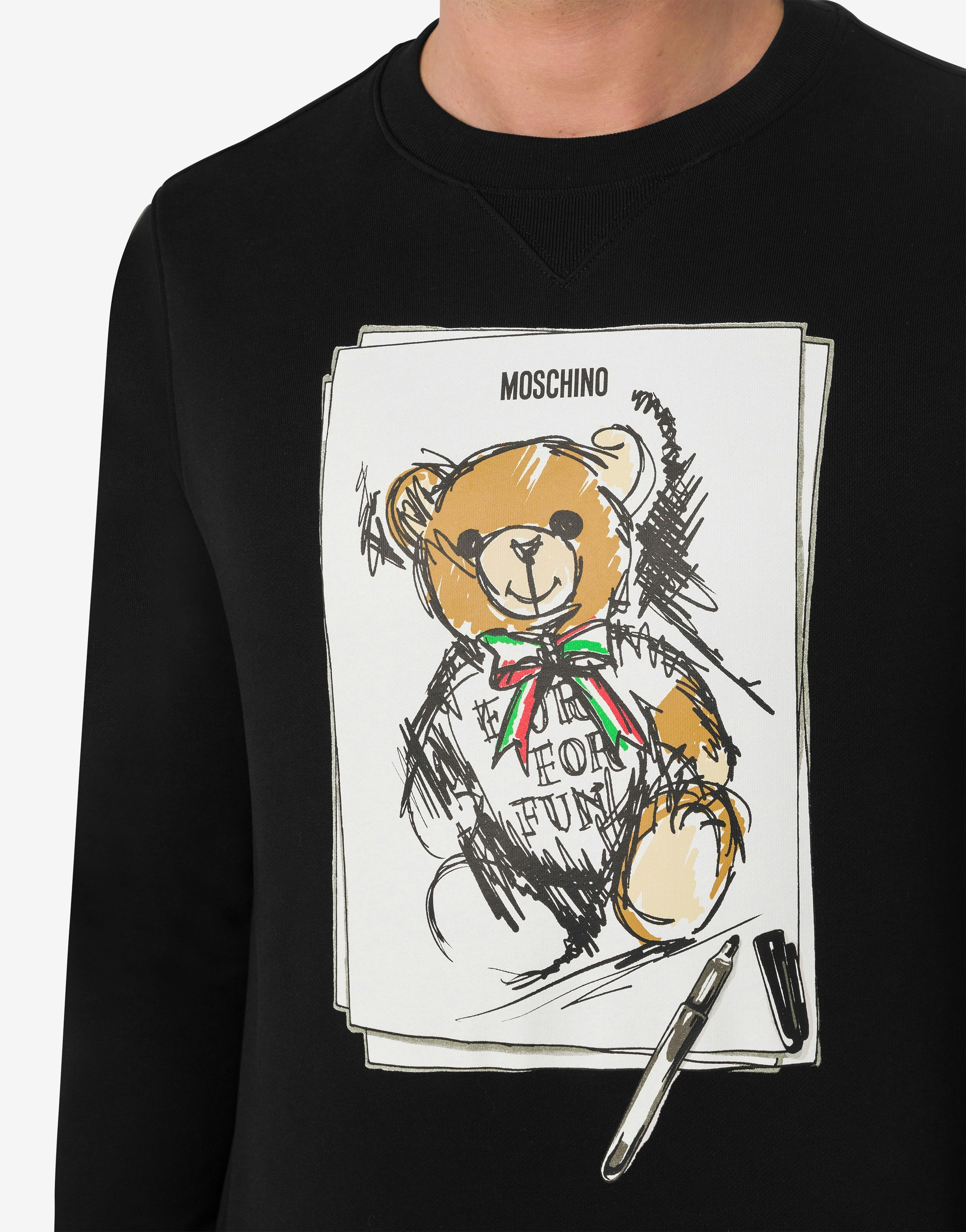 ORGANIC COTTON SWEATSHIRT TEDDY BEAR - 4