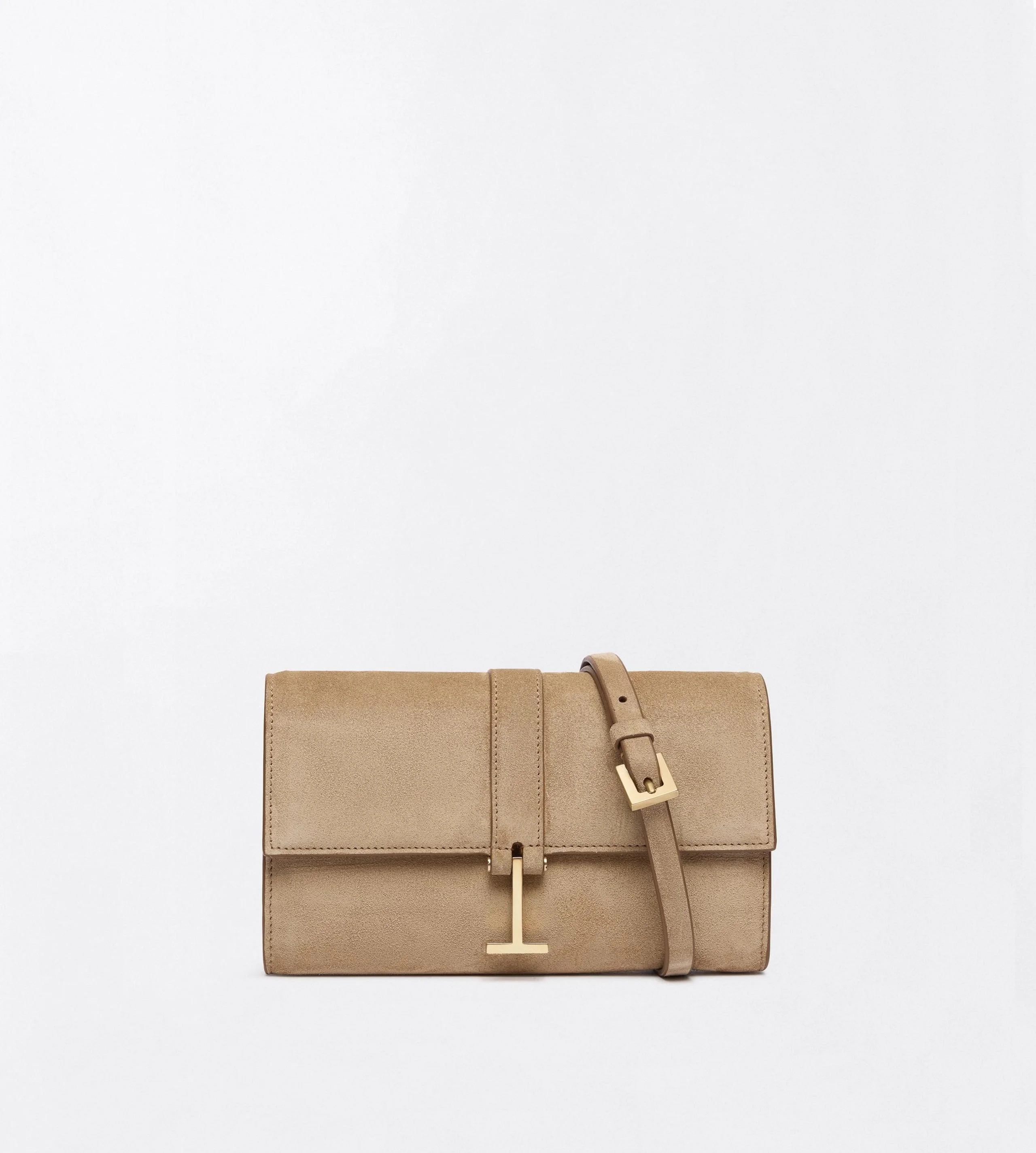 SUEDE LEATHER KARA WALLET ON STRAP - 1