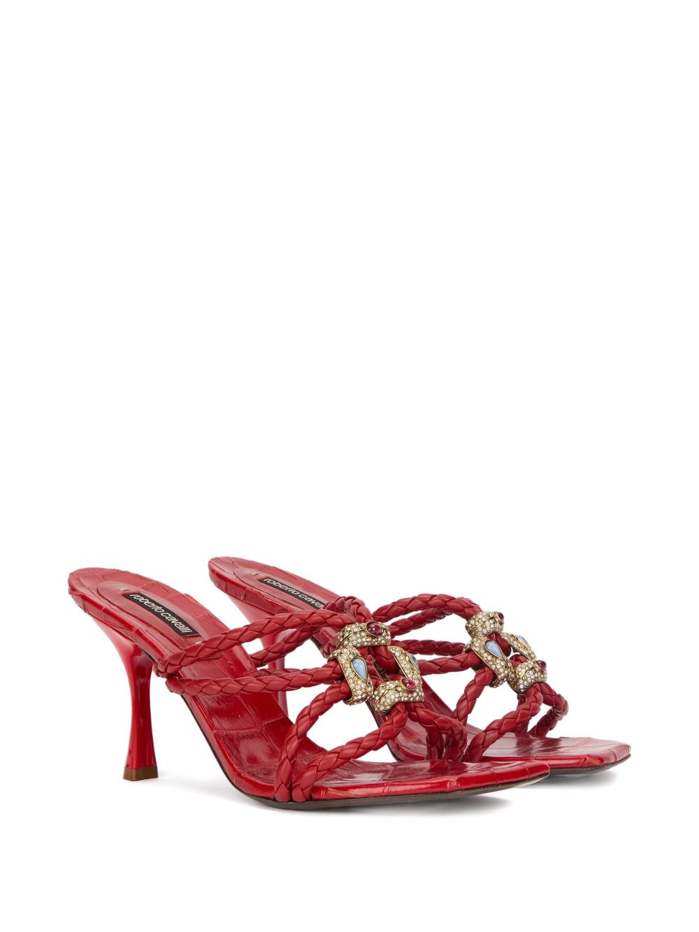 braided jewel-embellished sandals - 2