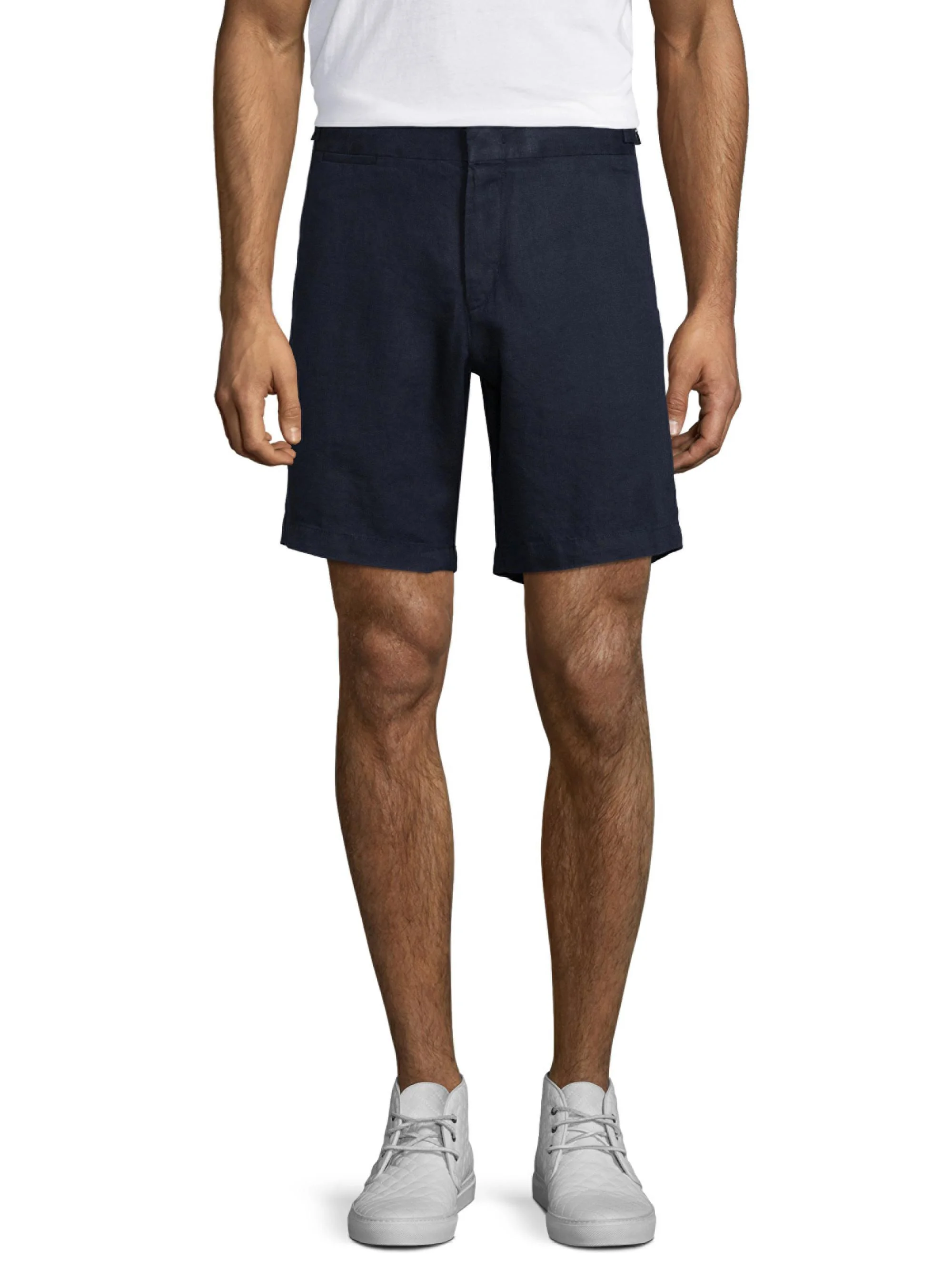 Men's Norwich Linen Shorts - Navy - 1