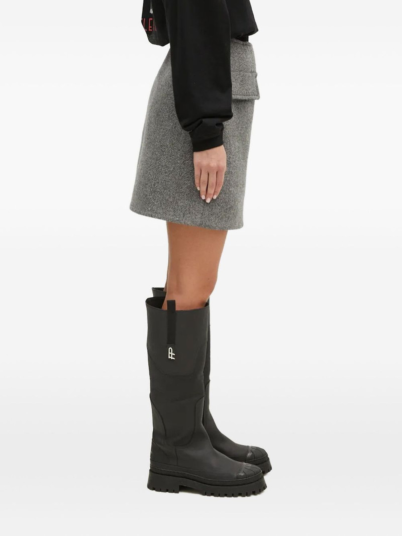 Sportmax Laccio pocket herringbone skirt outlook