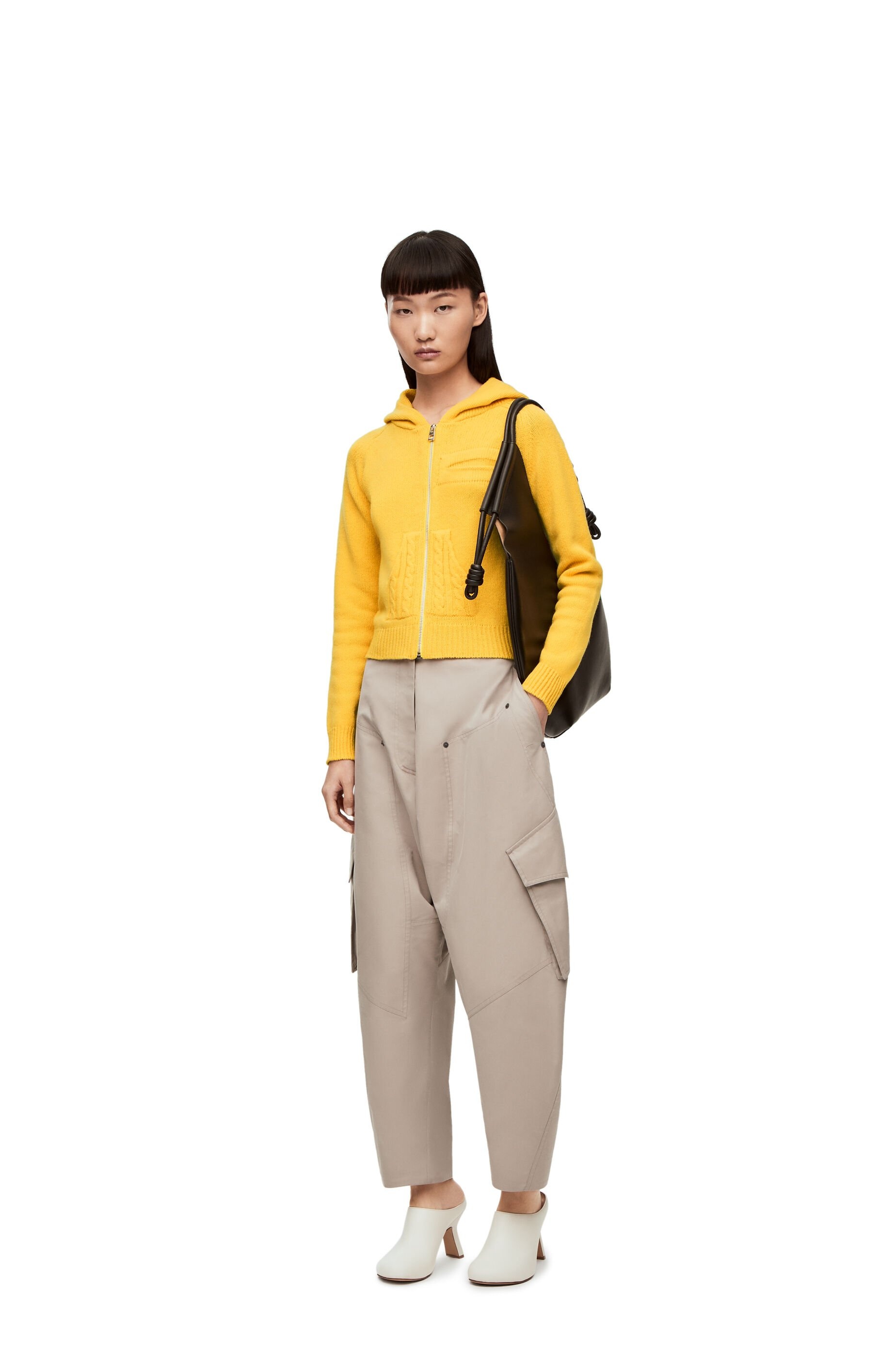 Zip up hoodie in knit wool - 2
