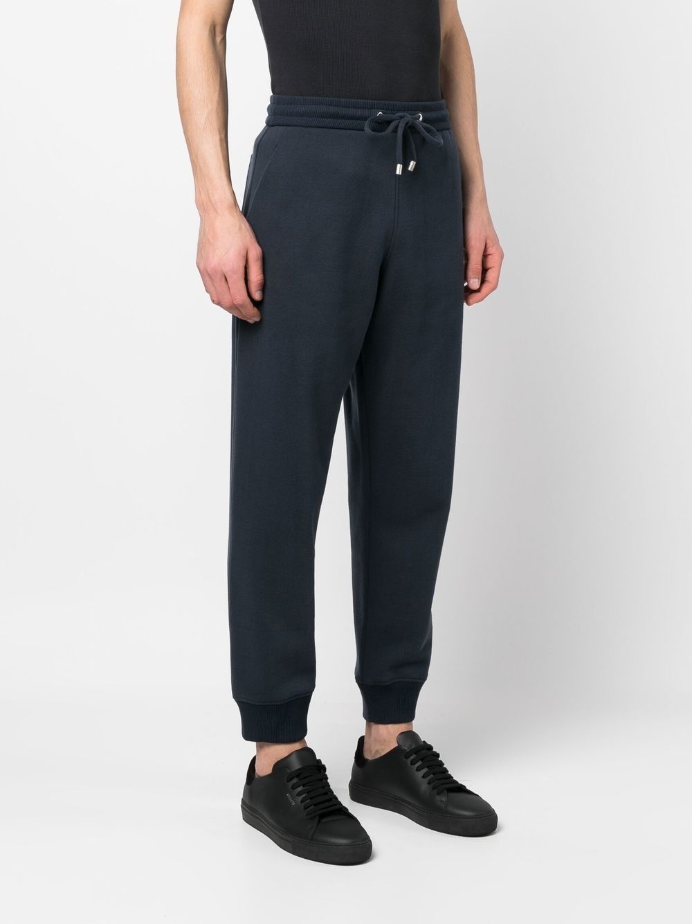 drawstring wool track pants - 3