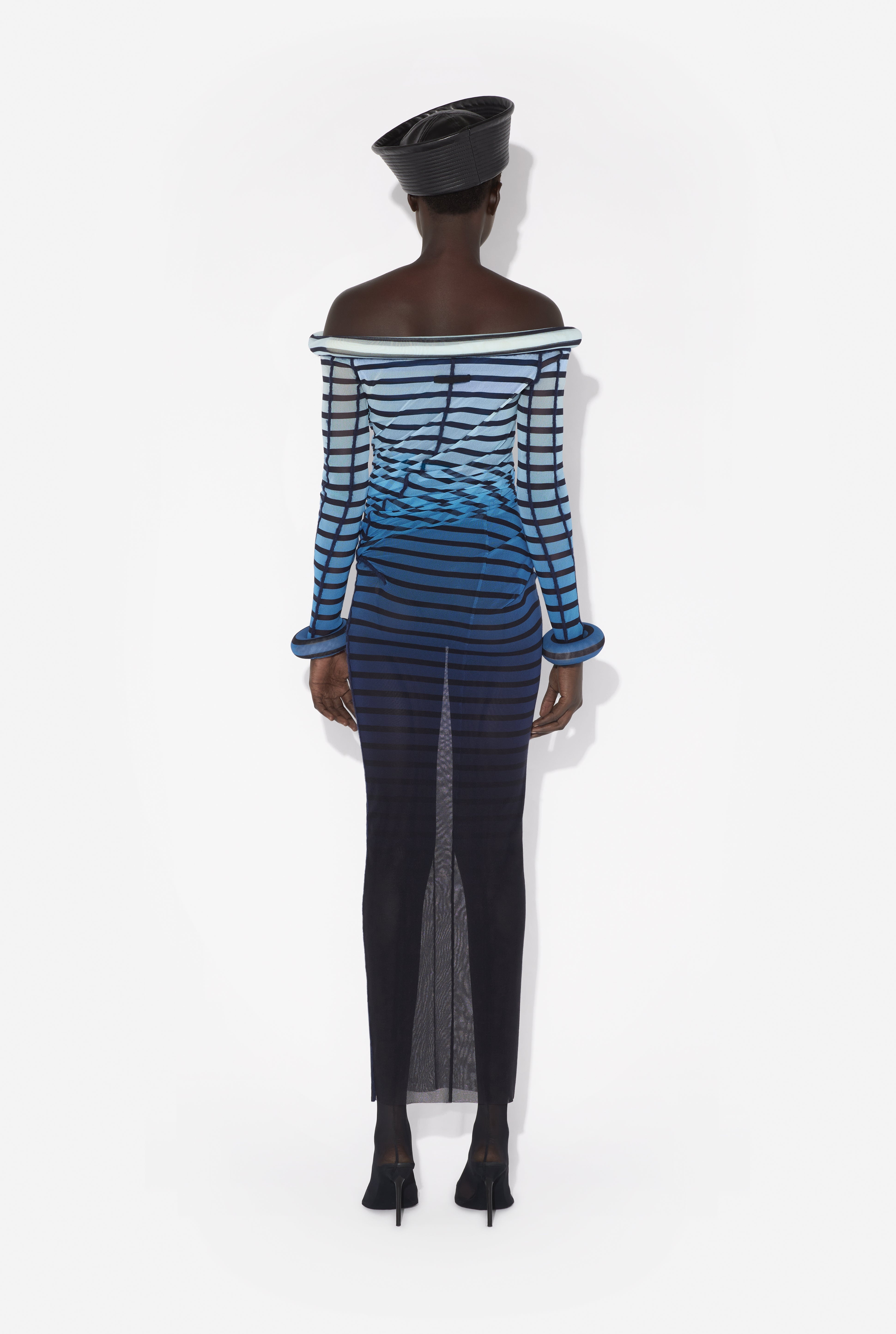 THE LONG 3D STRIPED DRESS - 3