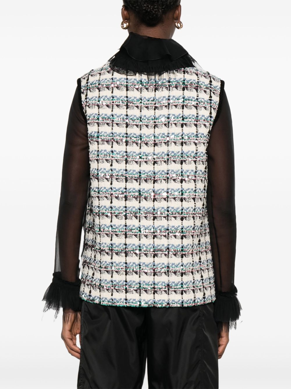 button-up vest - 4
