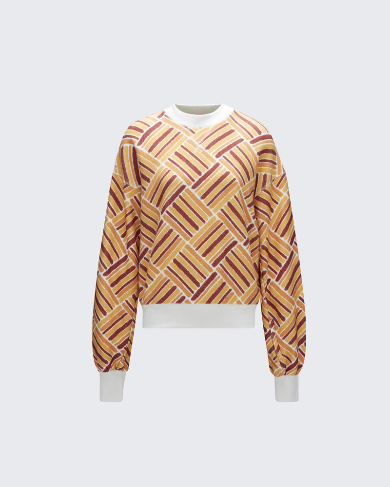 Stripe Crewneck Sweatshirt 1