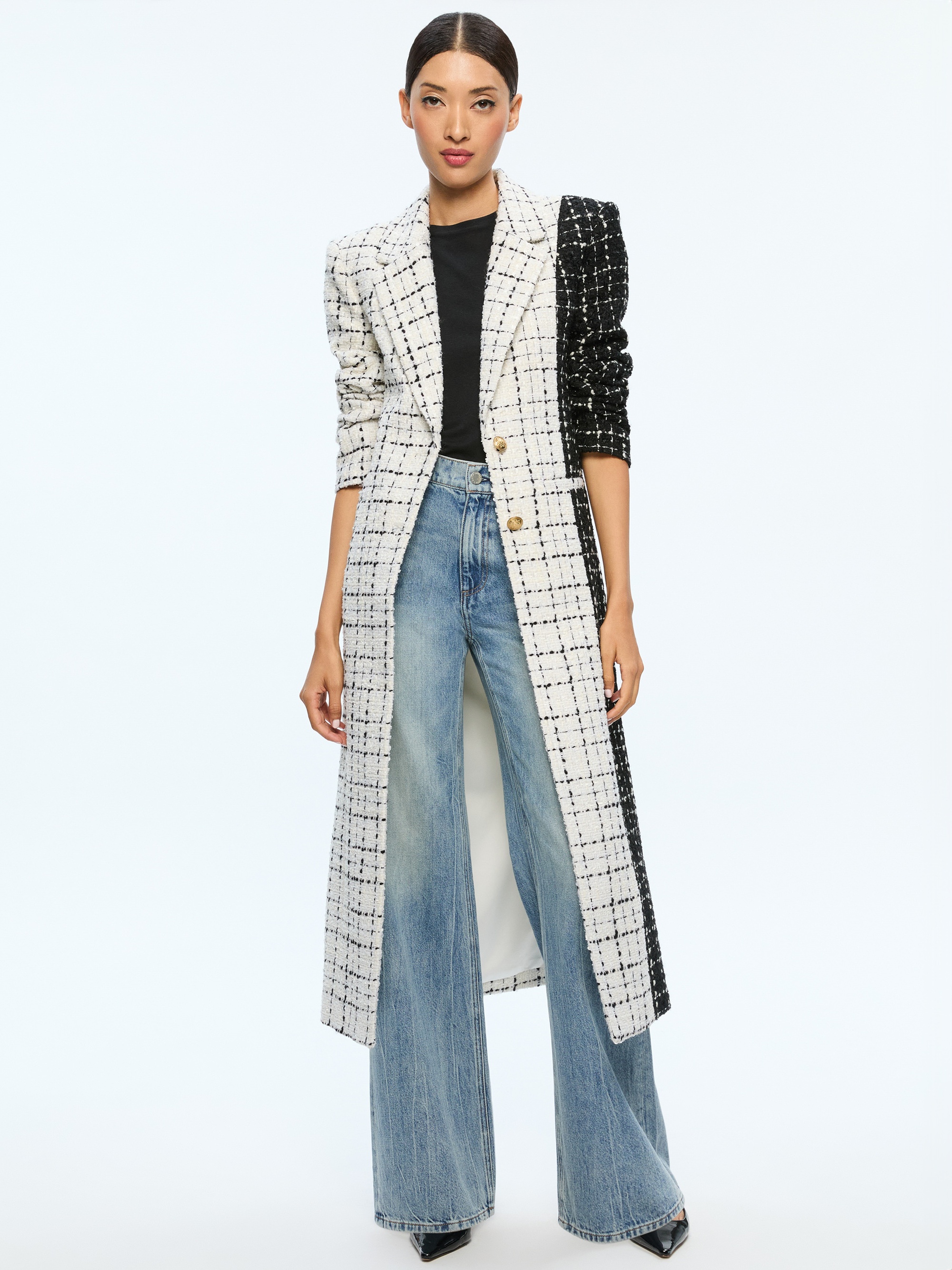 BRET STRONG SHOULDER FITTED BLAZER - 4