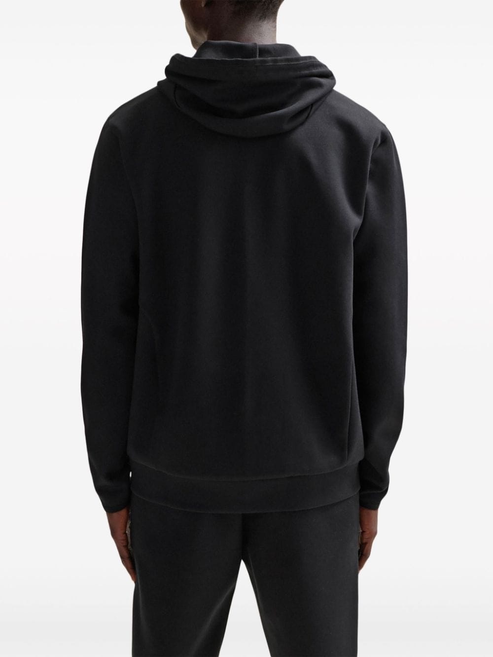 logo-print cotton-blend hoodie - 4