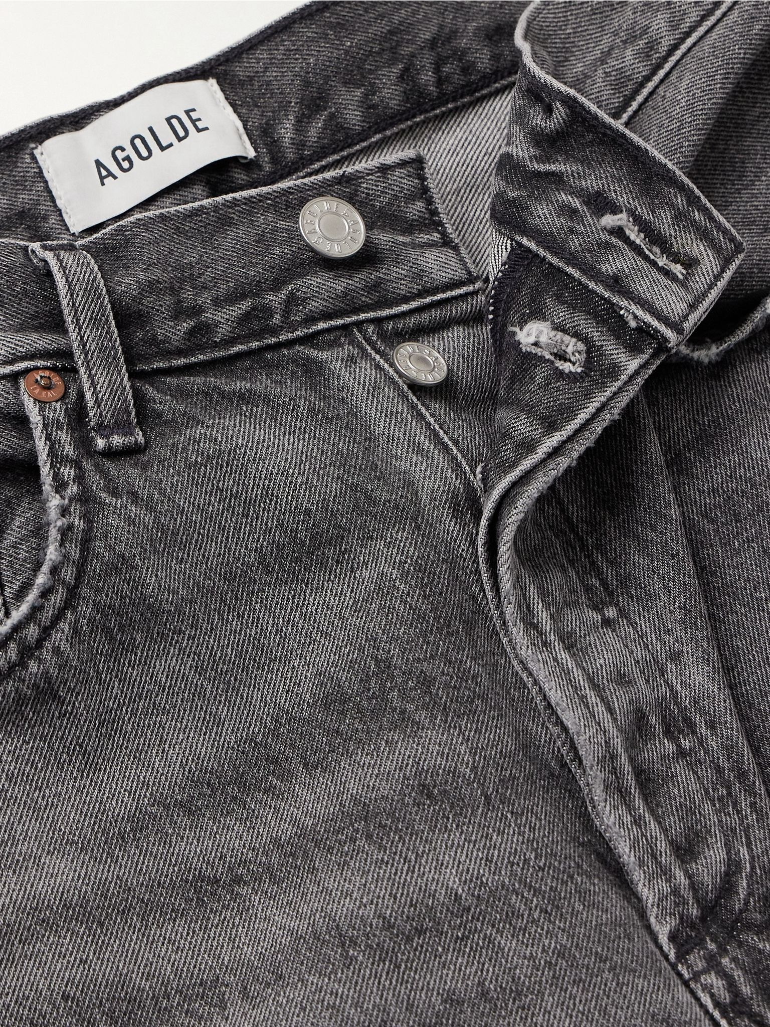 '90s Pinch Waist cropped high-rise straight-leg jeans Black - 5