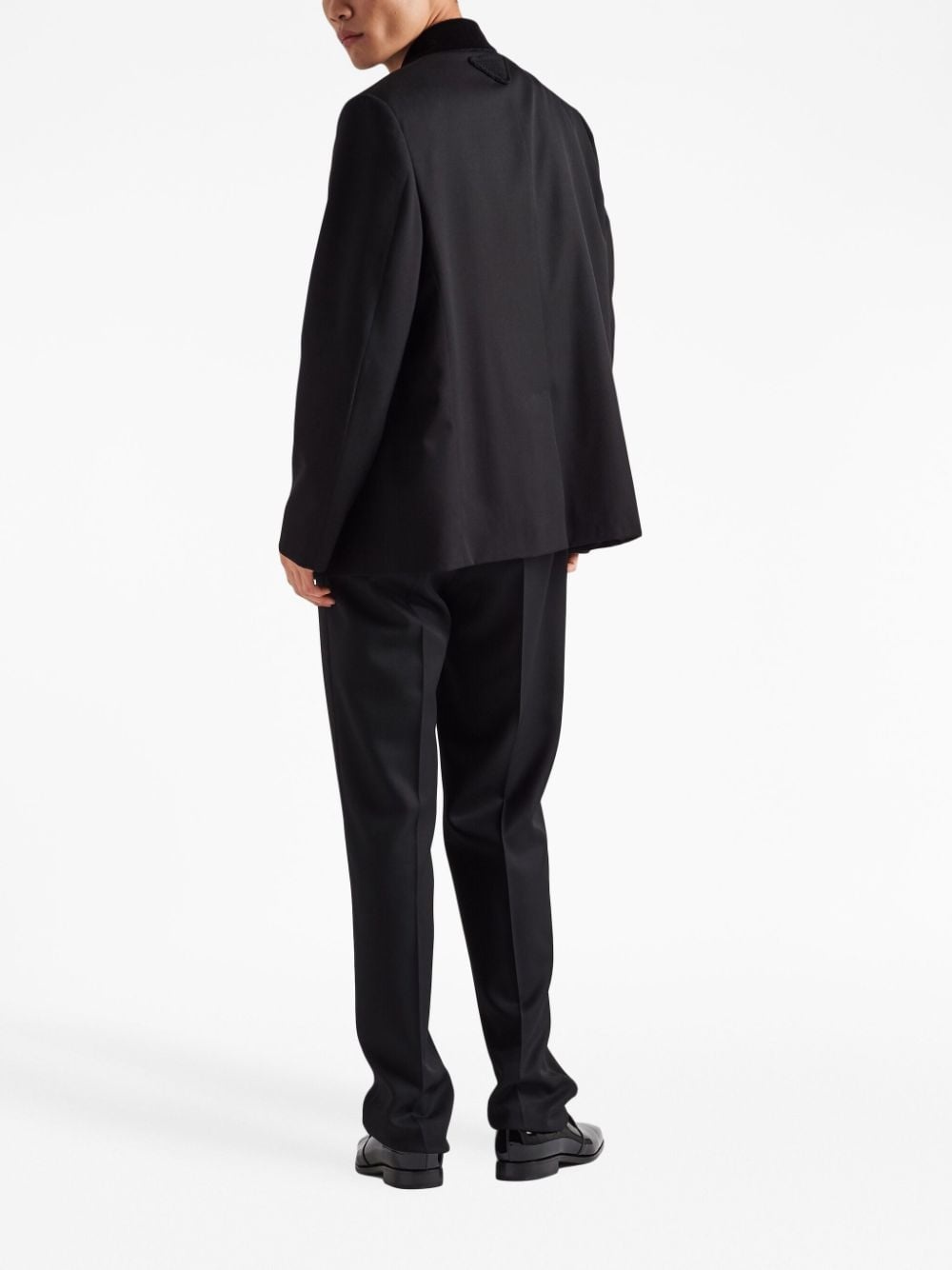 double-breasted wool blazer - 3