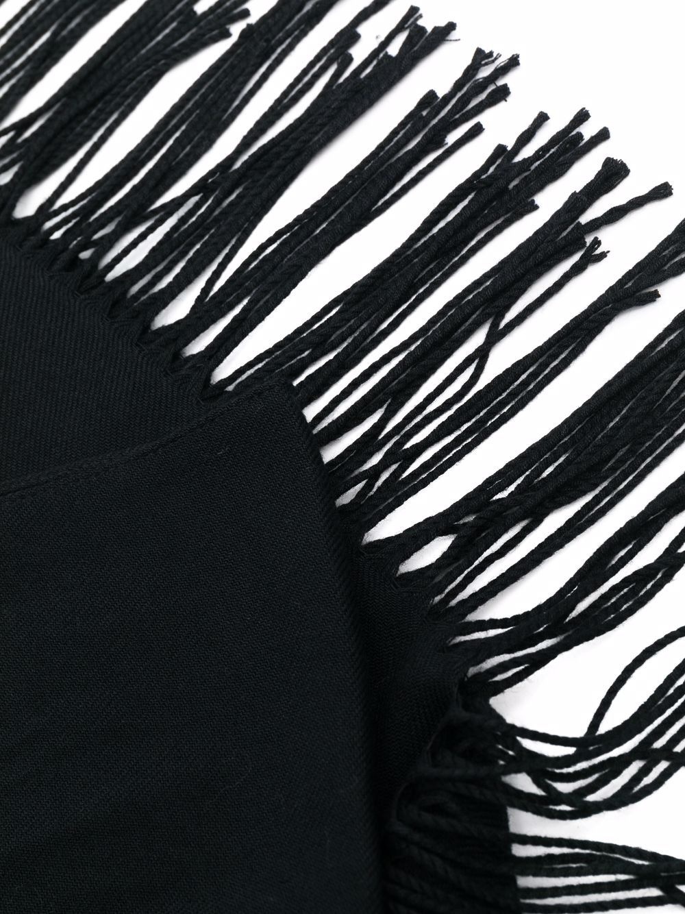 longline fringed scarf - 3