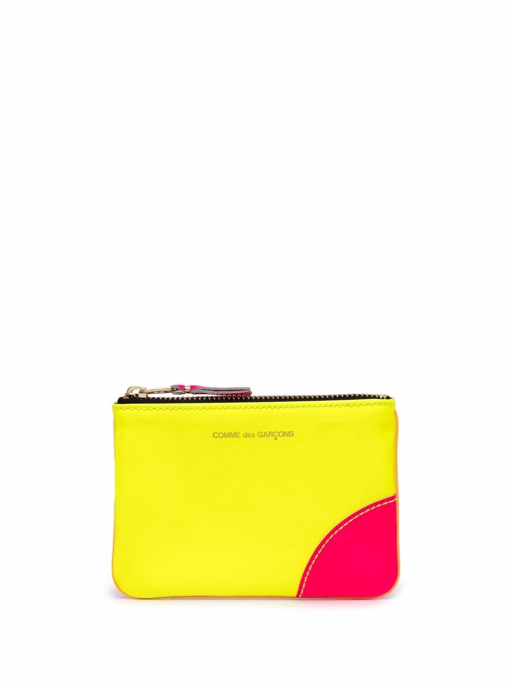 colour-block leather wallet - 1