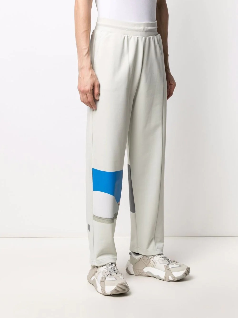 embroidered-logo organic-cotton track pants - 3