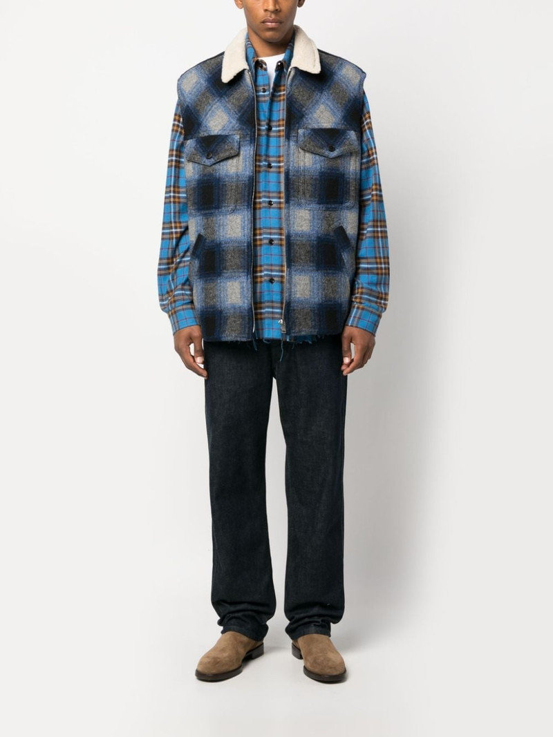 Isabel Marant plaid check-pattern gilet outlook