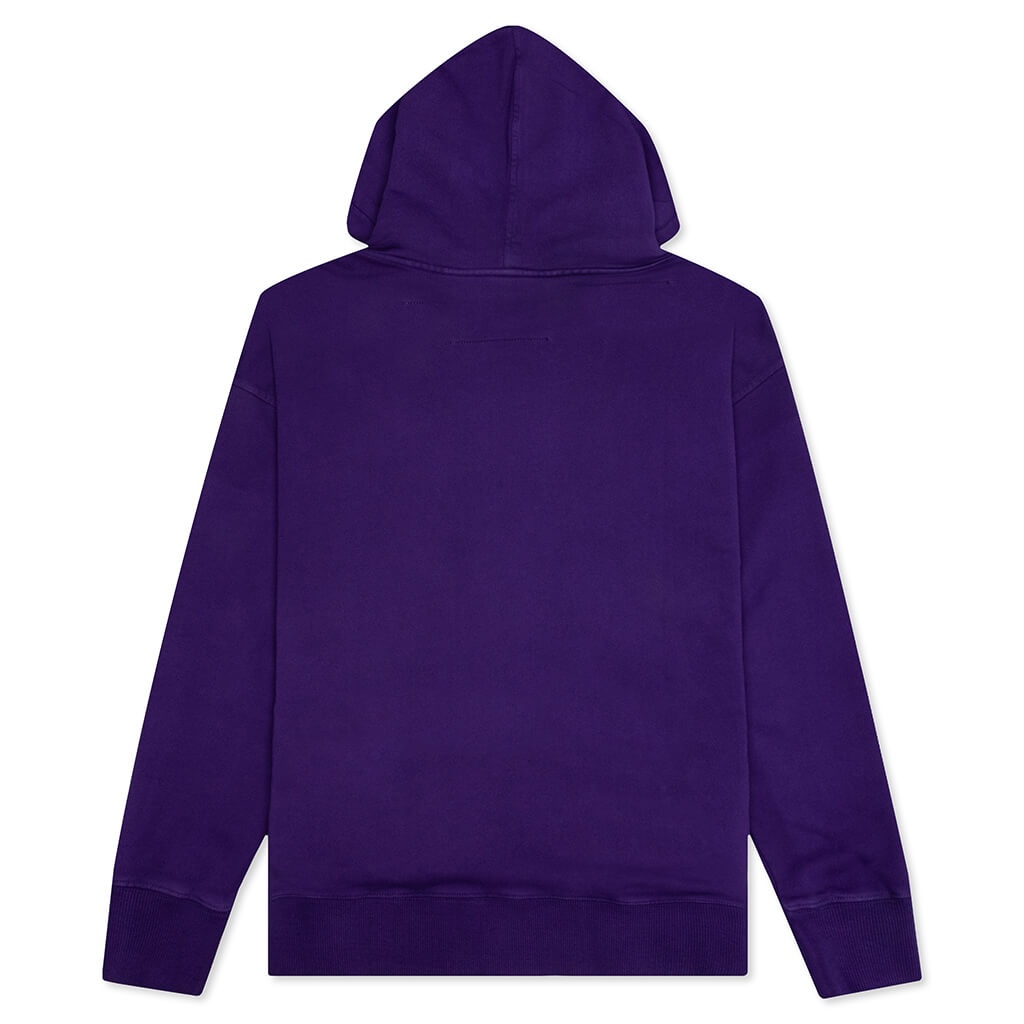 GIVENCHY SLIM FIT PRINT HOODIE - PURPLE - 2