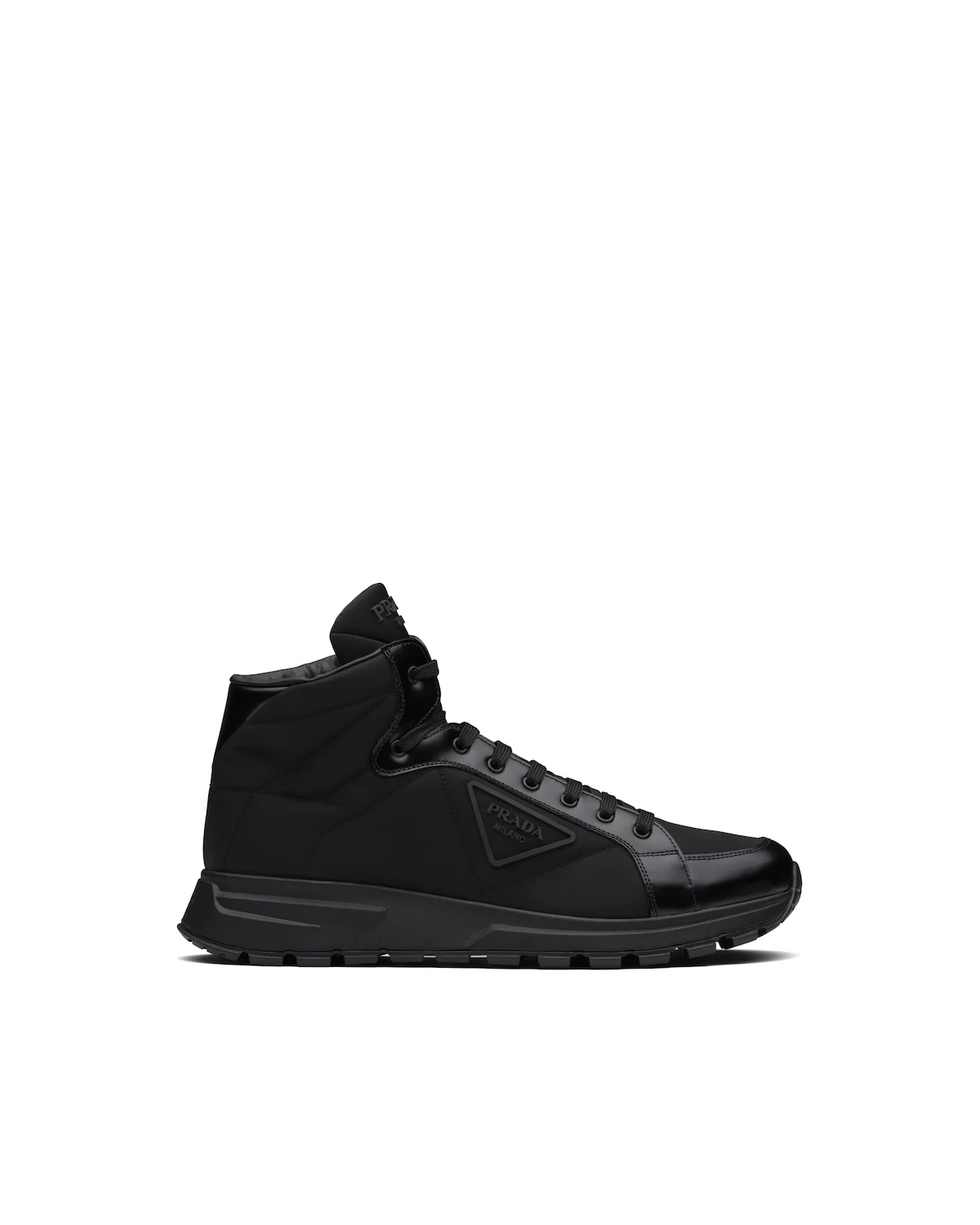 Prada PRAX 01 Re-Nylon and brushed leather sneakers - 1