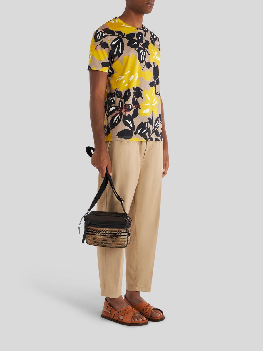 SHOULDER BAG IN MESH WITH PAISLEY PATTERN - 2