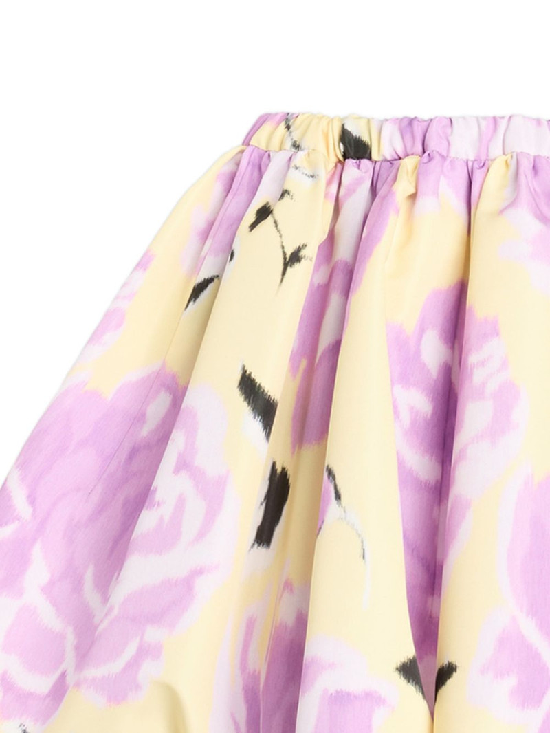 PATOU elasticated-waist floral-print mini skirt outlook