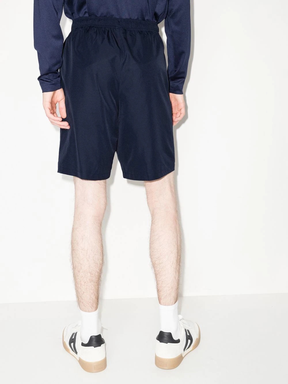 logo-embroidered track shorts - 3