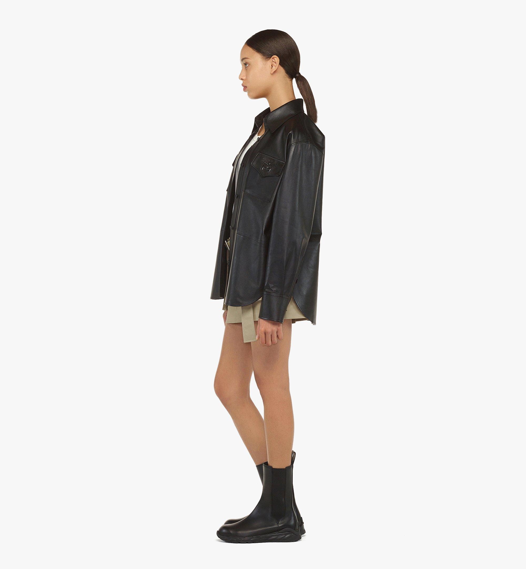 Black Label Shirt in Lamb Leather - 4