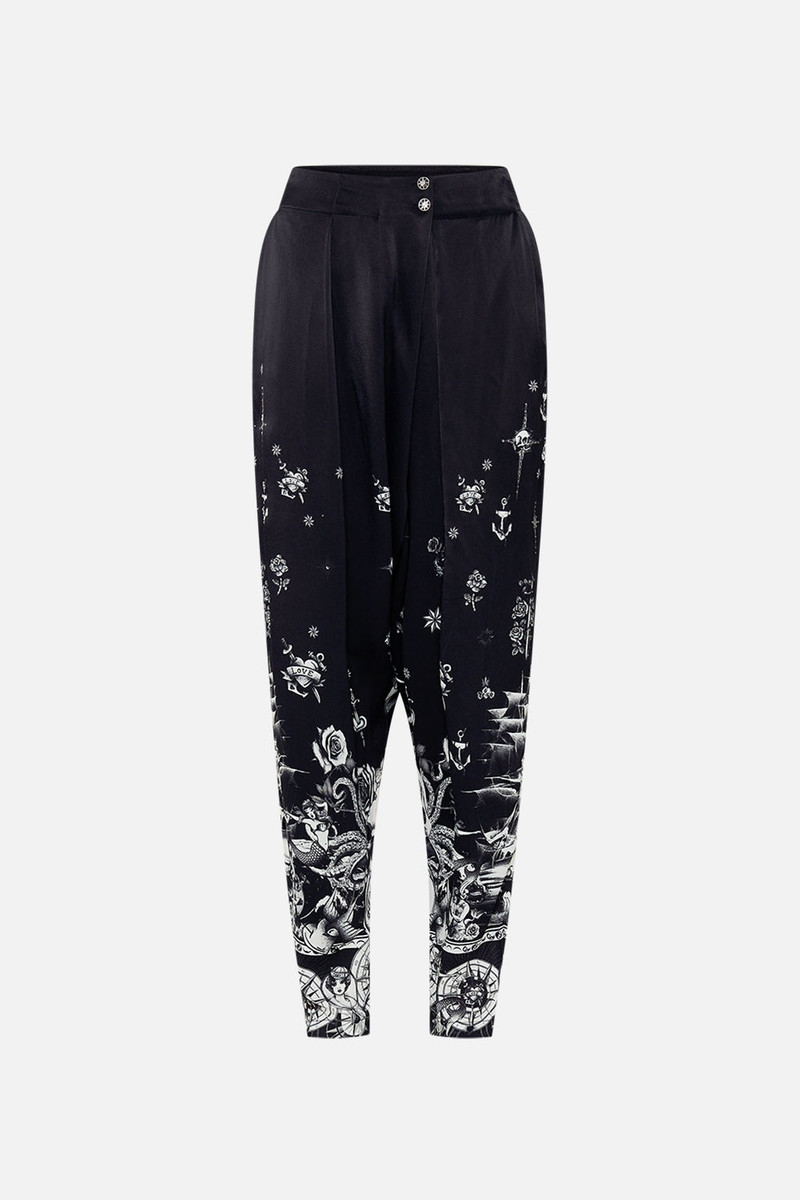 CROSSOVER WAIST PANT WITH TAPERED LEG 1