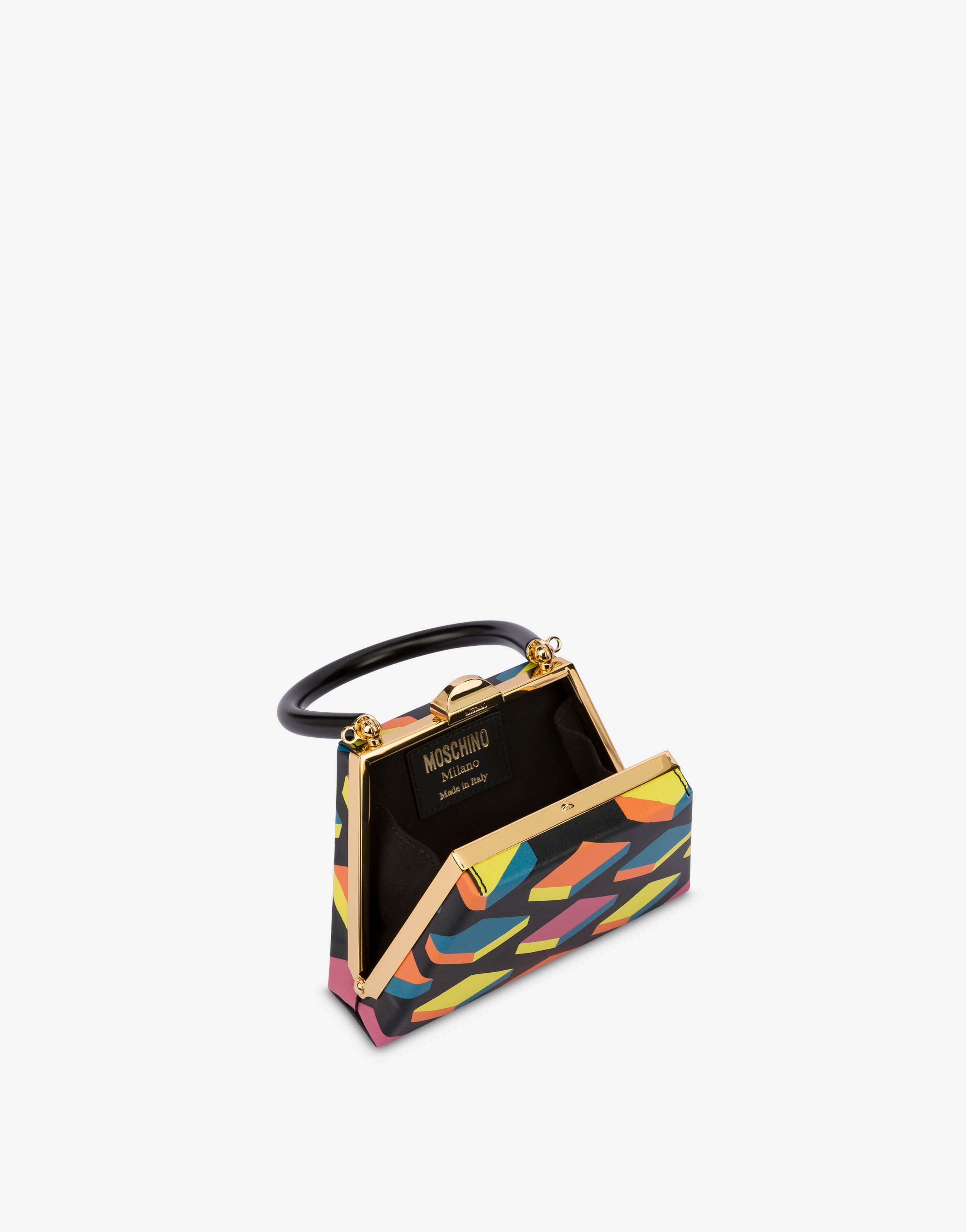 ALL-OVER CUBES TRAPEZE BAG - 3