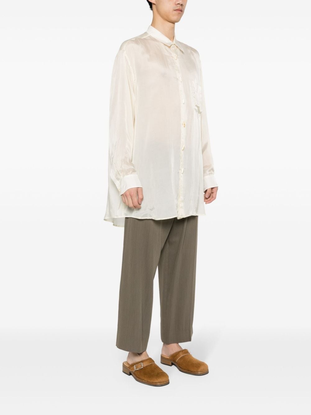 long-sleeves satin shirt - 3