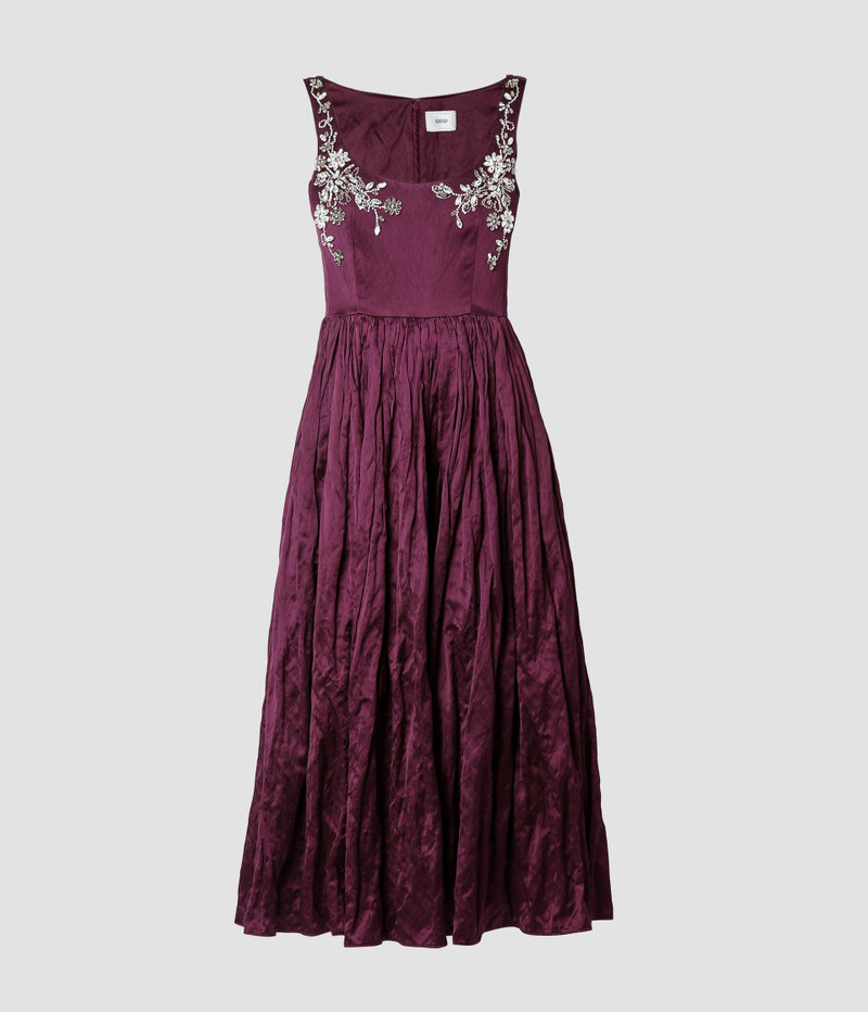 Erdem FIT AND FLARE MIDI DRESS - HO24_21936RES_32D PF23V2 | REVERSIBLE