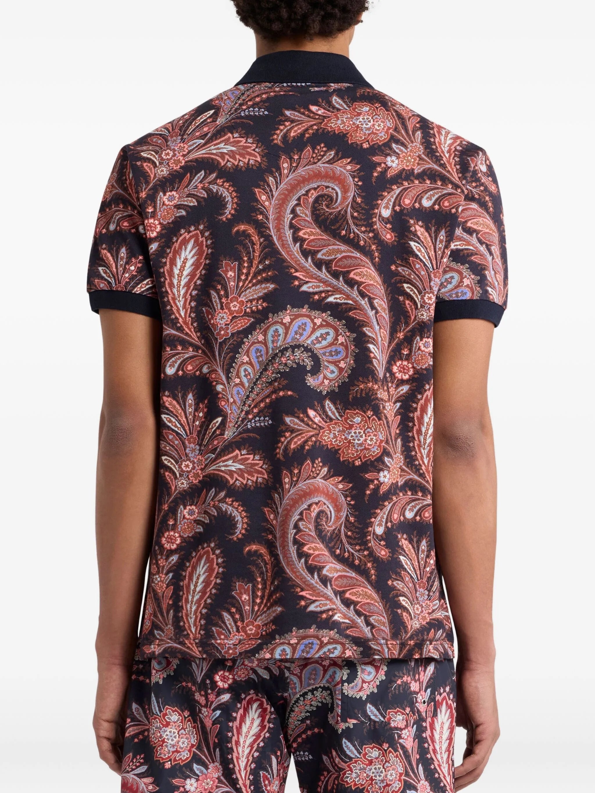Paisley-print Cotton Polo Shirt - 2