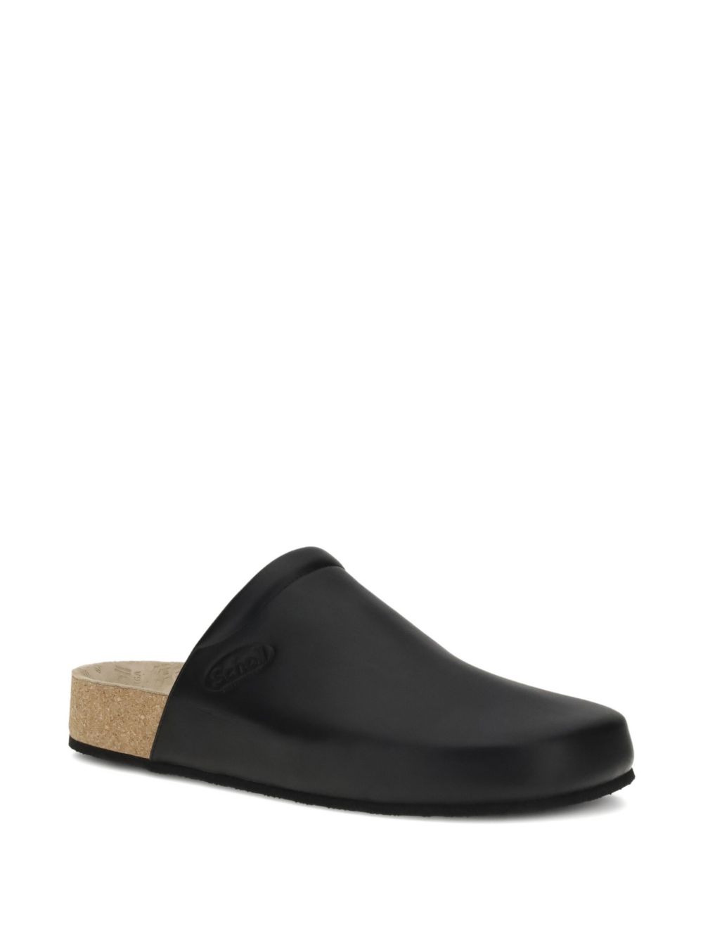 leather cork-sole mule - 2