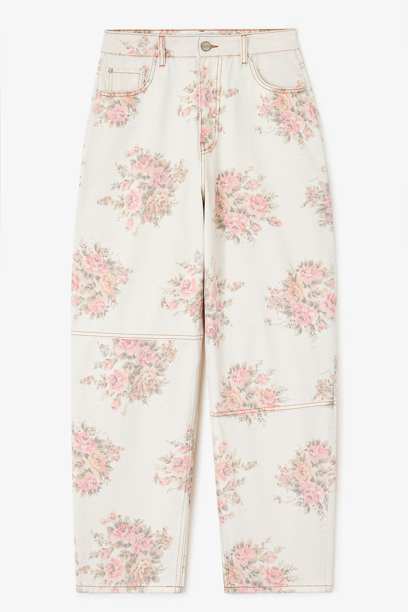 FLORAL PRINTED STARY JEANS 1