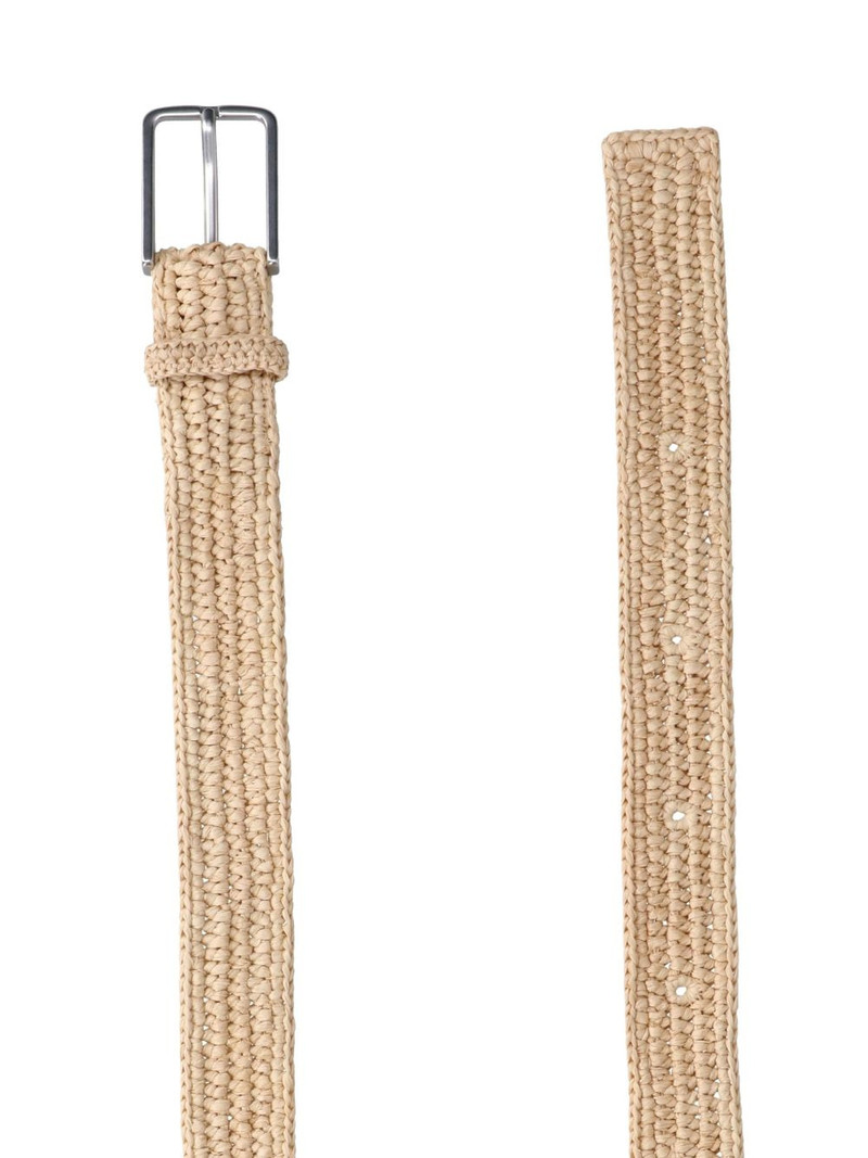 Maison Kitsuné woven-raffia belt outlook