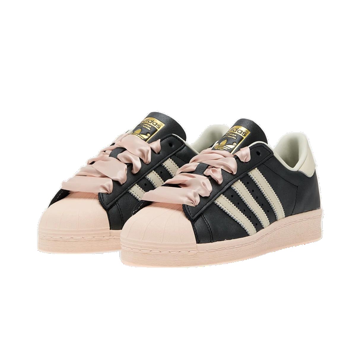 ★adidas★ Superstar 82 W Blackpink ID1423 adidas Superstar 82 Black Pink Ribbon Laces W - ID1423 | eBay