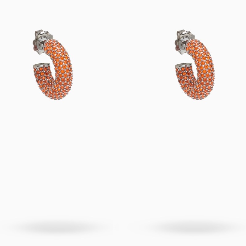 Orange crystal Cameron earrings - 1