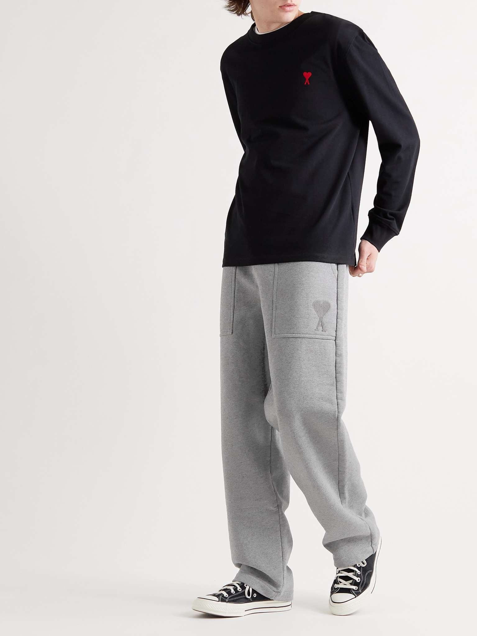 Logo-Embroidered Cotton-Jersey Sweatpants - 2