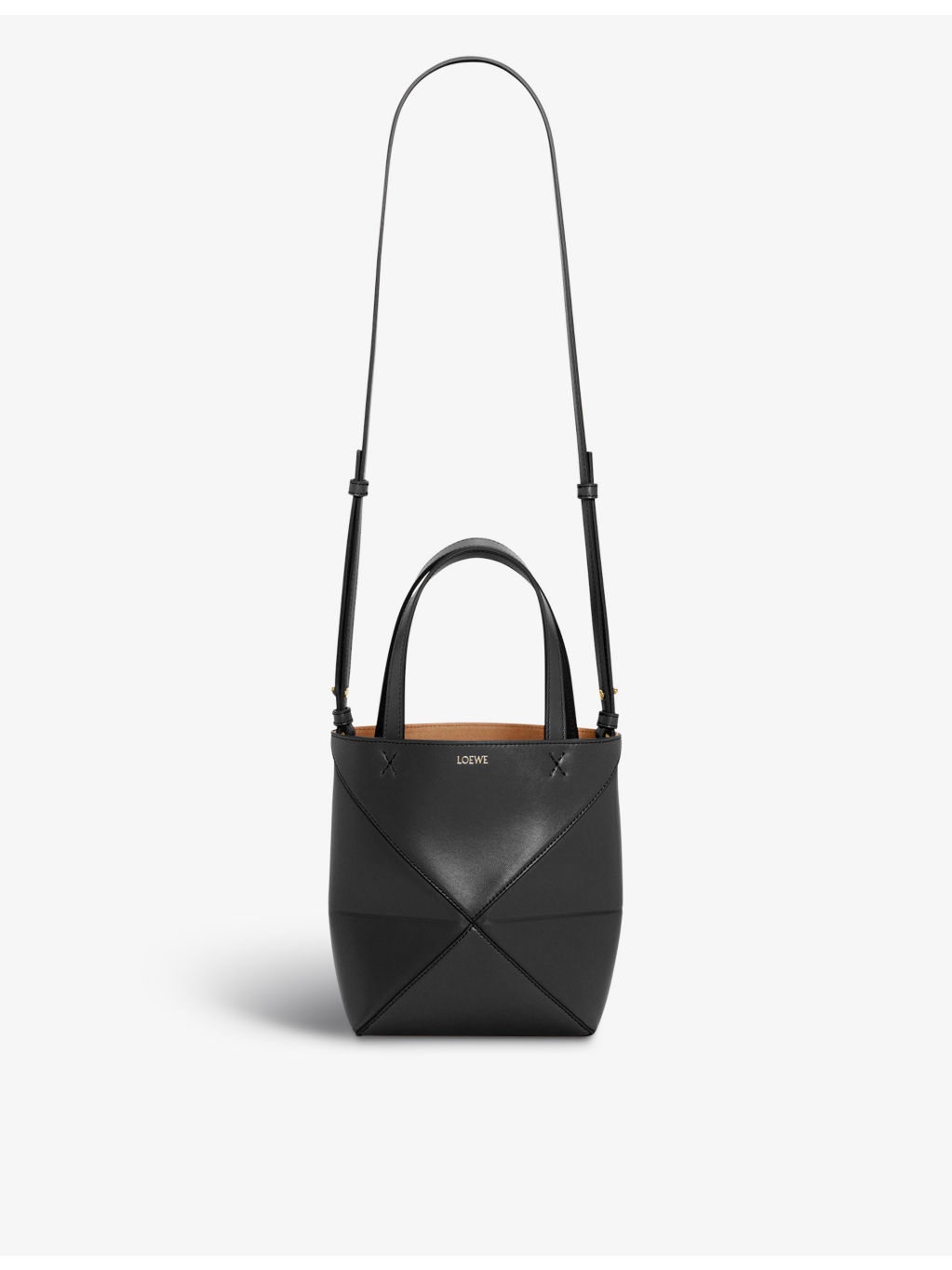 Puzzle Fold mini leather tote bag - 7