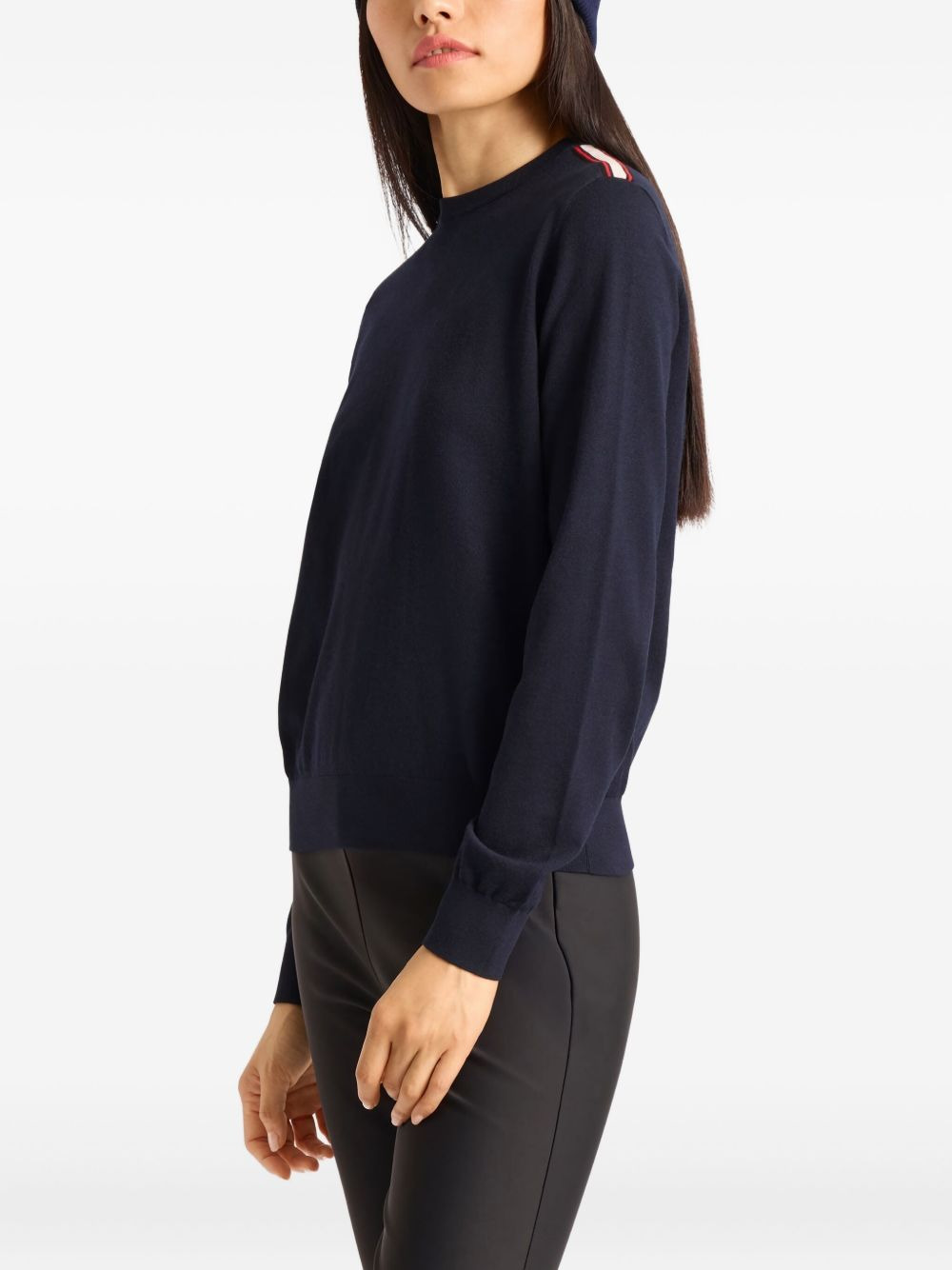 striped-detail sweater - 4