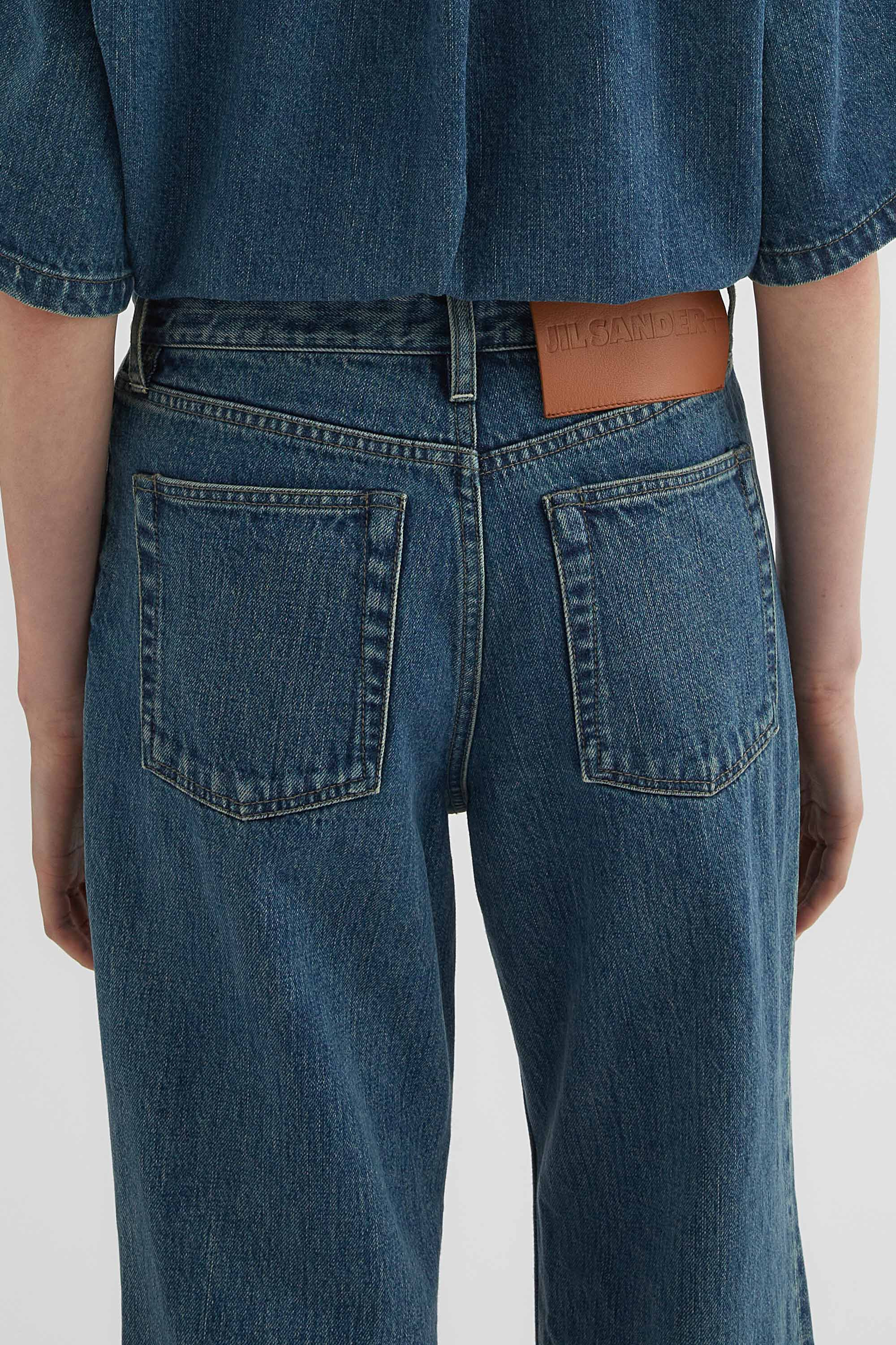 Flared Denim Trousers - 3