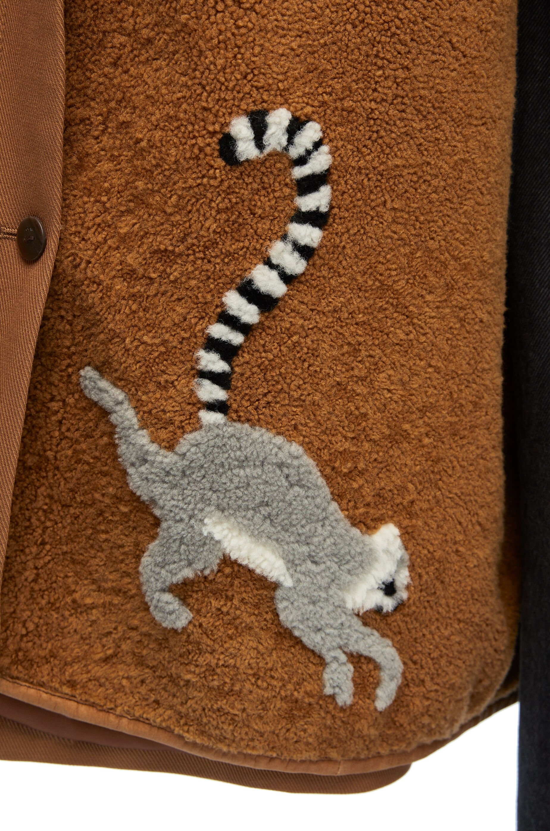 Coat in cotton and shearling - 4