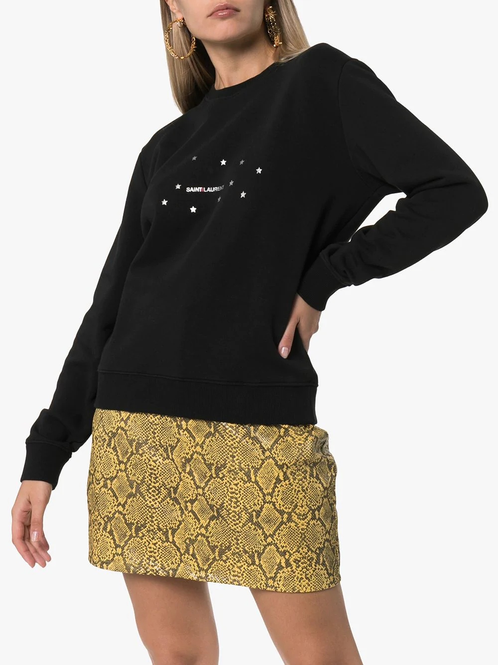 stars logo print sweatshirt - 3