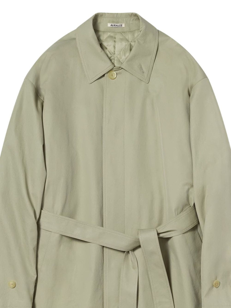 AURALEE belted trench coat outlook