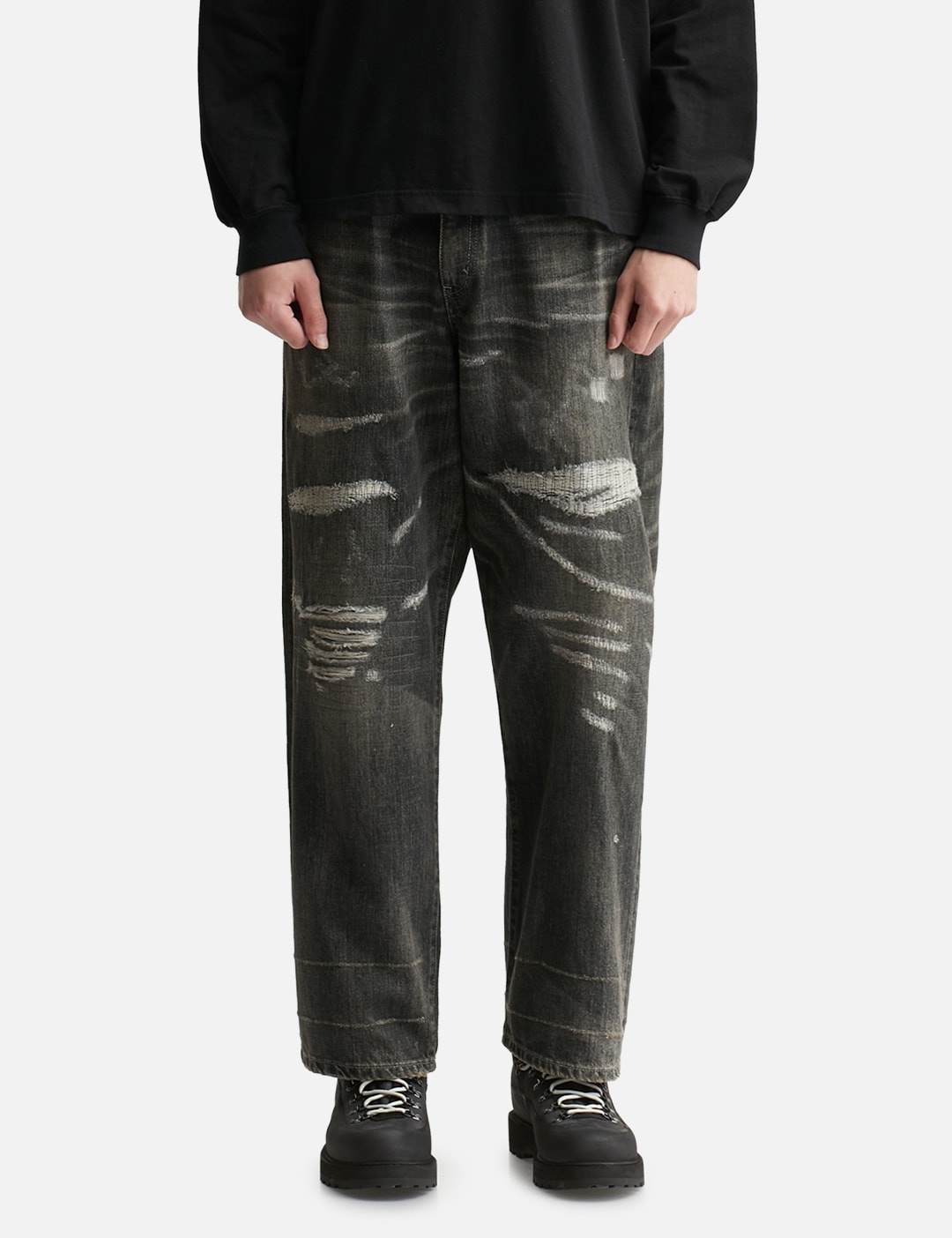 SAVAGE DENIM DP WIDE PANTS - 3