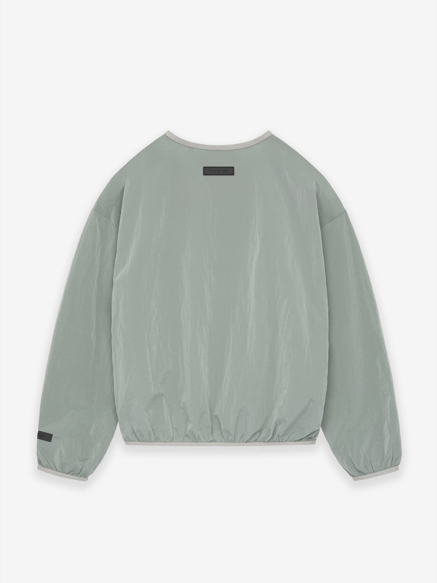 Crinkle Nylon Pullover Crewneck - 2