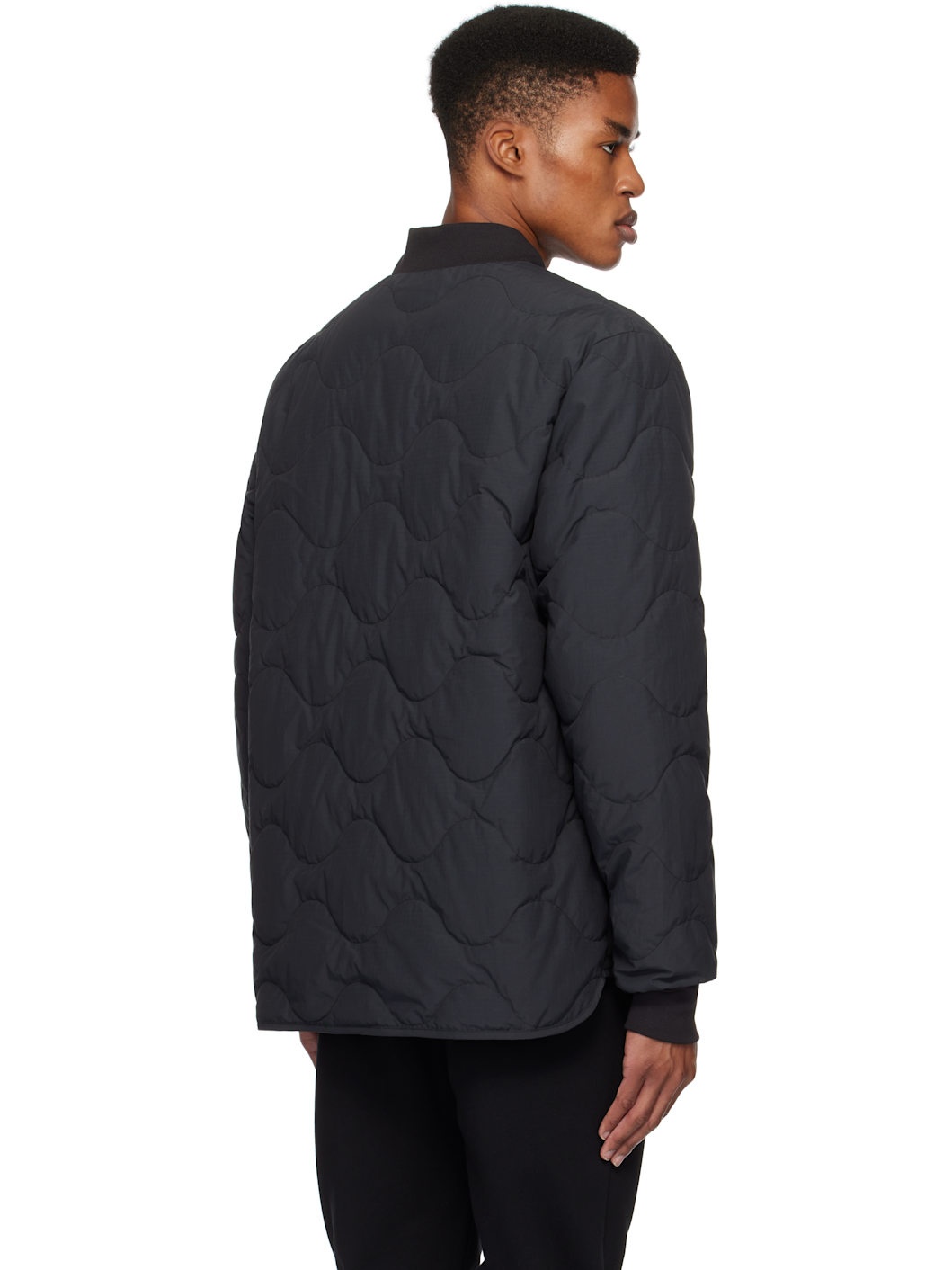 Black Boswell Reversible Down Jacket - 3