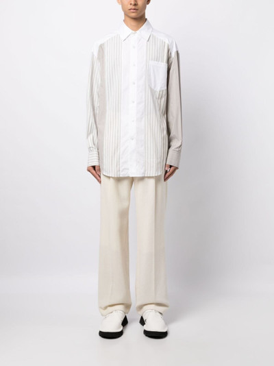 FENG CHEN WANG striped long-sleeve shirt outlook