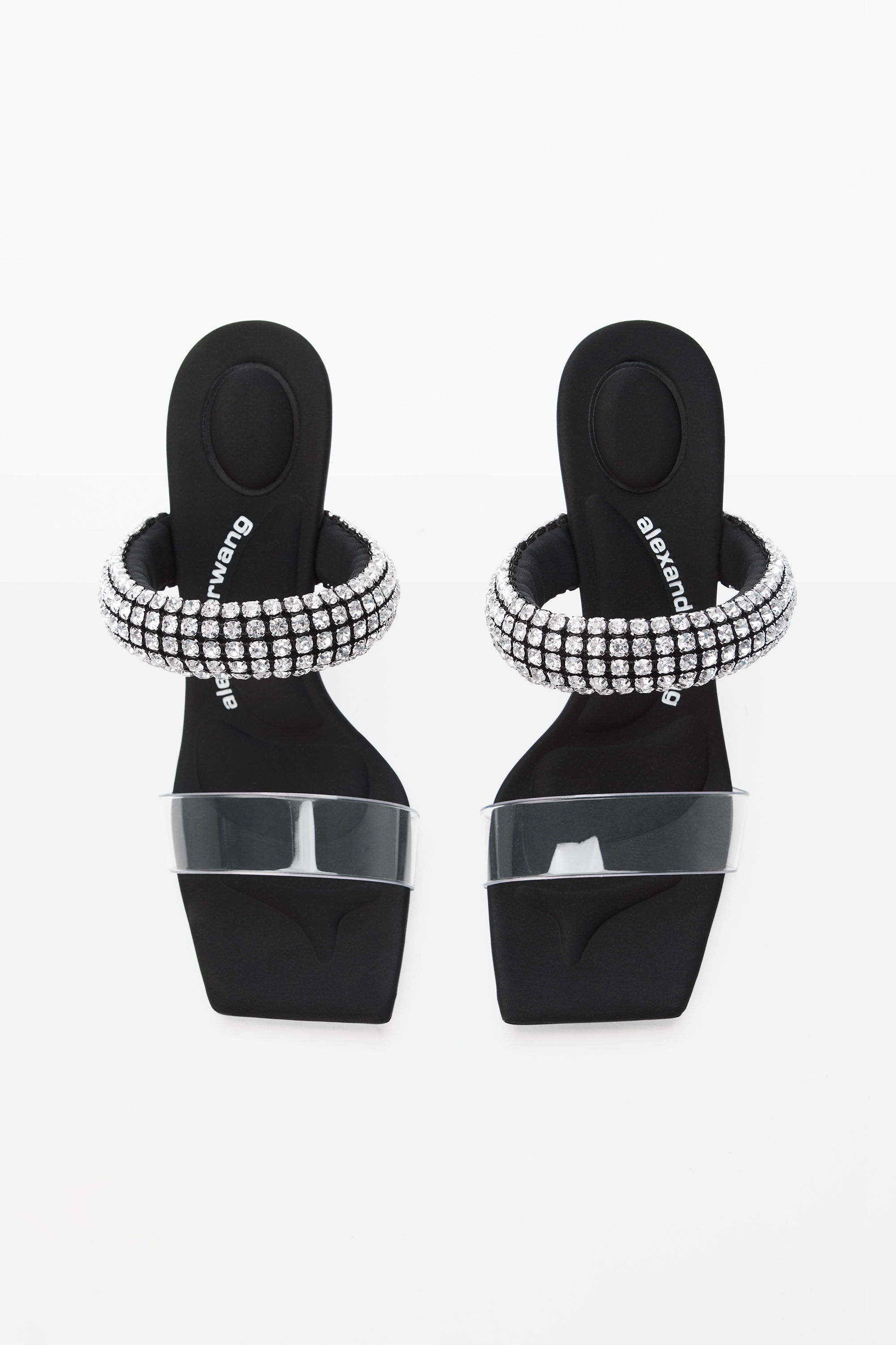 JULIE SLIDE HEEL IN CRYSTAL PVC - 5