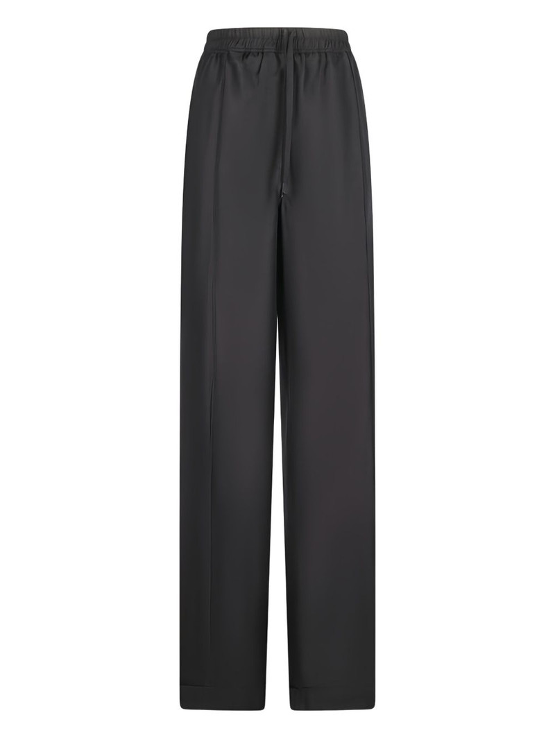 elastic-waistband trousers 1